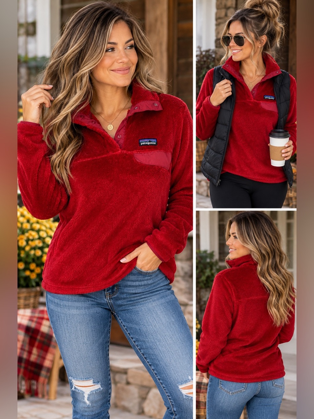 Patagonia Red Fleece Snap-T Pullover Cozy
Outdoor Gorpcore Fall Winter Md